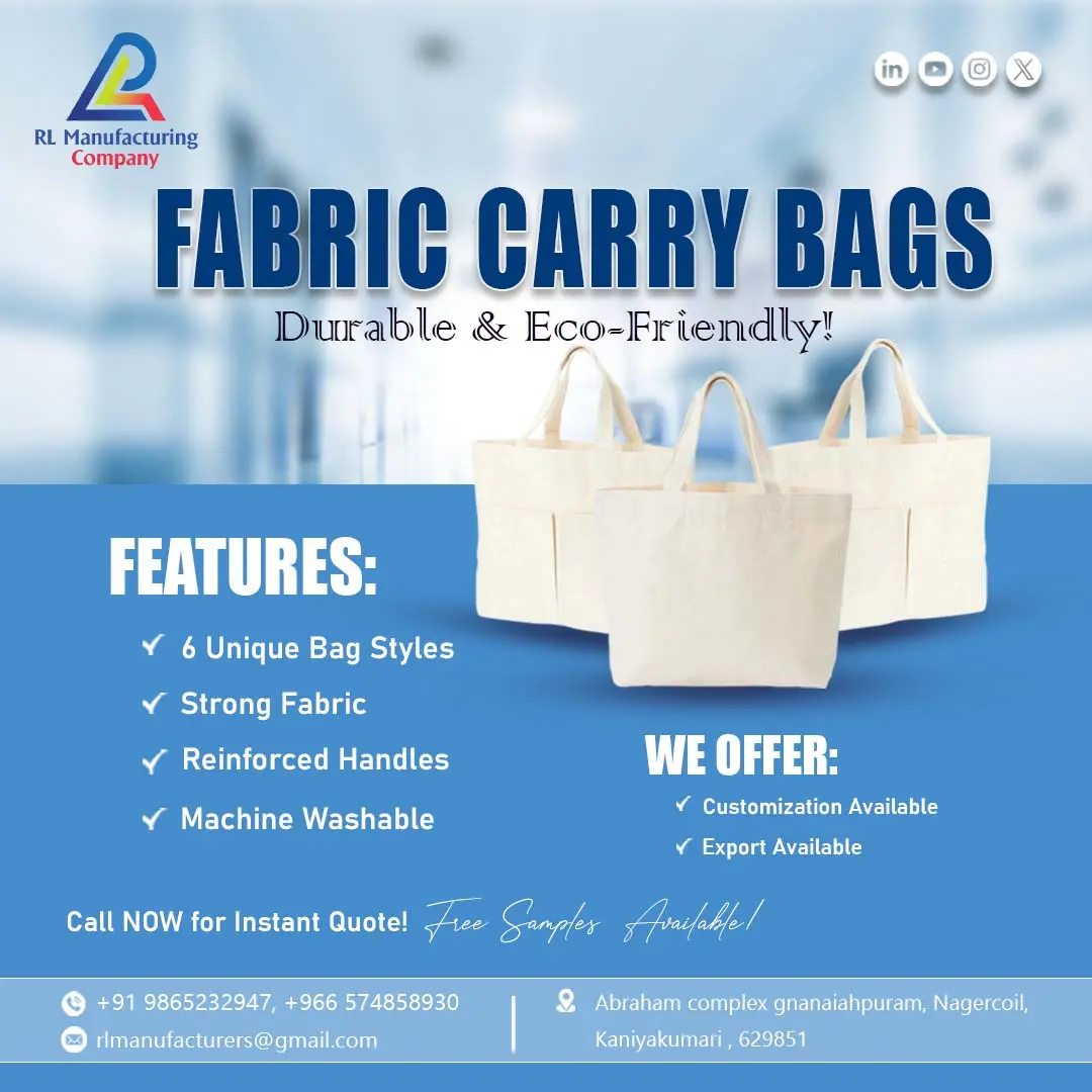 rl manufacturing company advertising poster