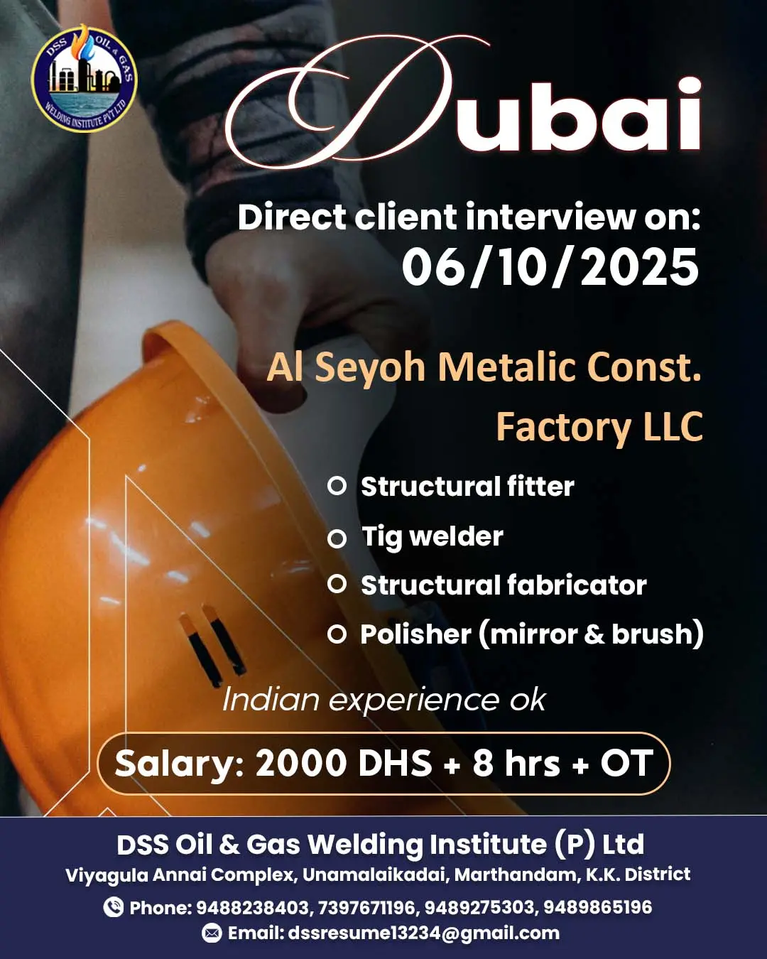 dssinstitute info poster